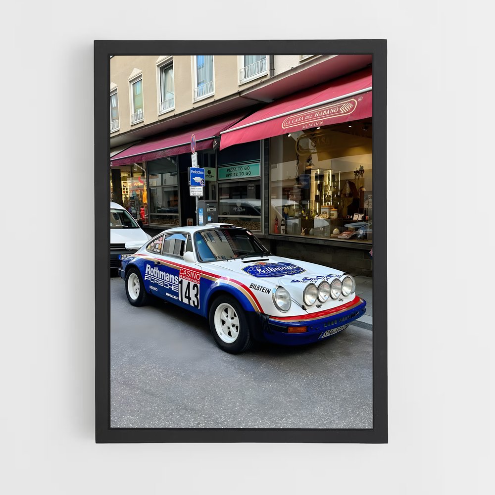 Poster Dakar Drift – affiche Porsche (vue 2)